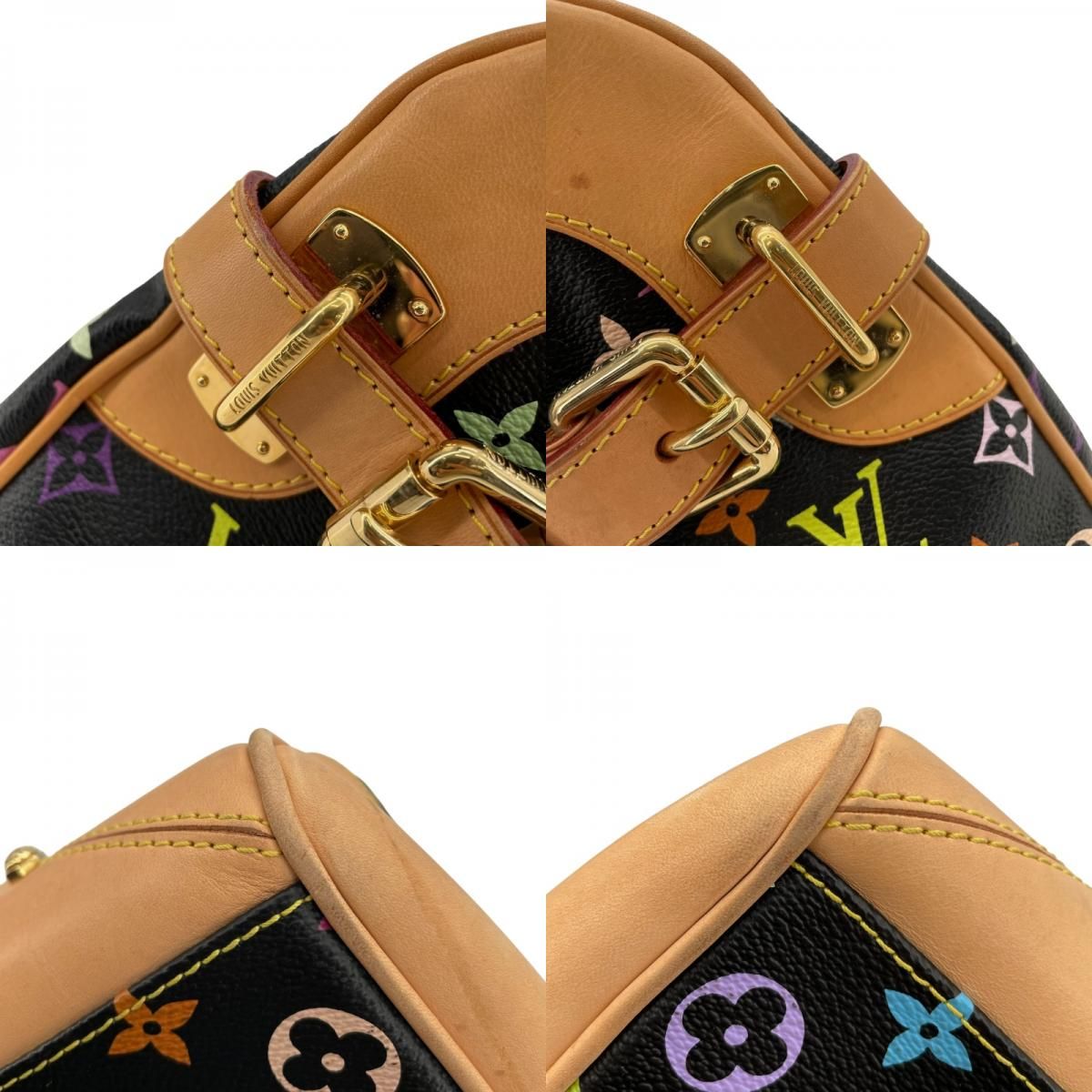 Louis Vuitton Claudia M40194 Noir Monogram Multicolor Handbag