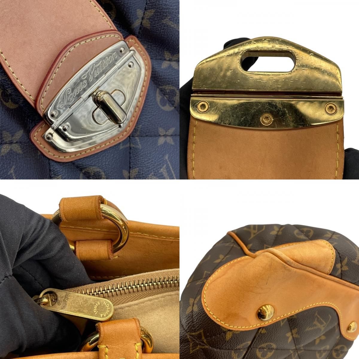 Louis Vuitton Monogram Canvas Shopper Handbag - Brown