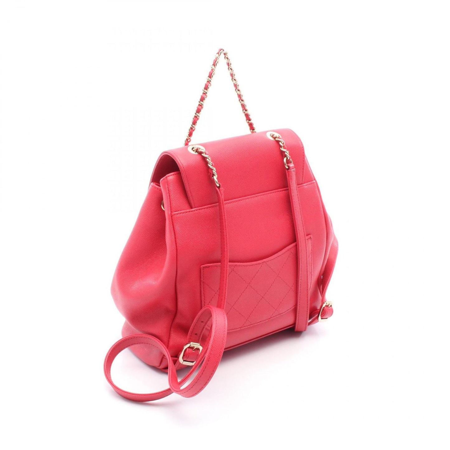 CHANEL Business Affinity Matelassé Waist Bag in Red Caviar Leather