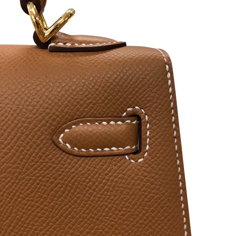 HERMES Kelly 25 Gold Epsom Leather Handbag - Exquisite Craftsmanship