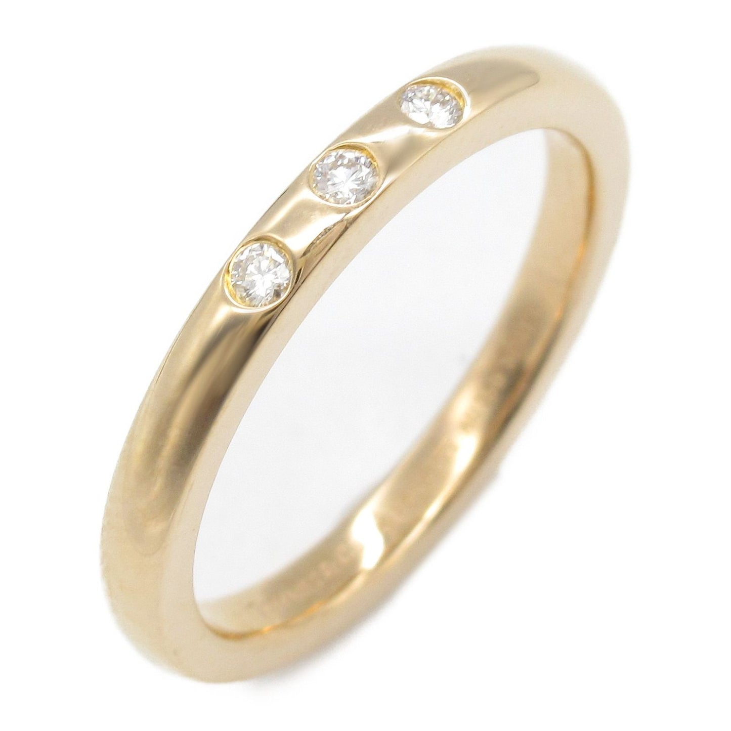 TIFFANY & CO Diamond Stacking Band Ring in 18K Pink Gold