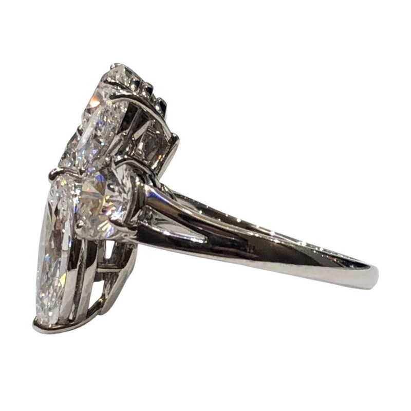 MIKIMOTO Platinum Diamond Ring - Exquisite Craftsmanship