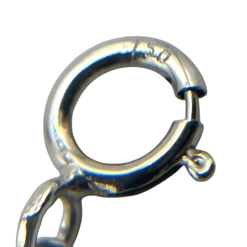 Tiffany & Co. Diamond Tag Chain Bracelet in Au750 Silver