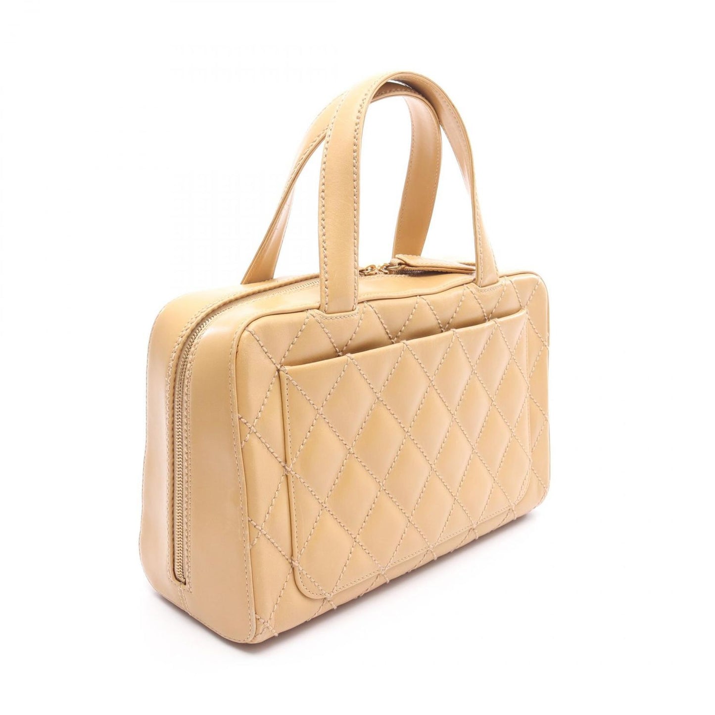 CHANEL Wild Stitch Tote Bag in Beige Leather - Timeless Elegance