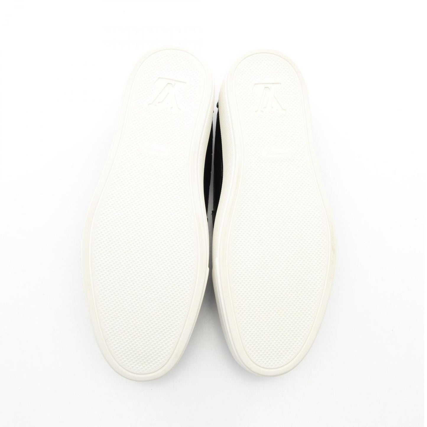 Louis Vuitton Black Leather Slip-On Shoes - Timeless Elegance