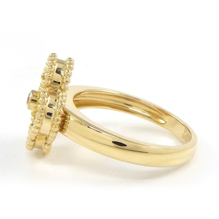 Van Cleef & Arpels Vintage Alhambra Onyx & Diamond Ring