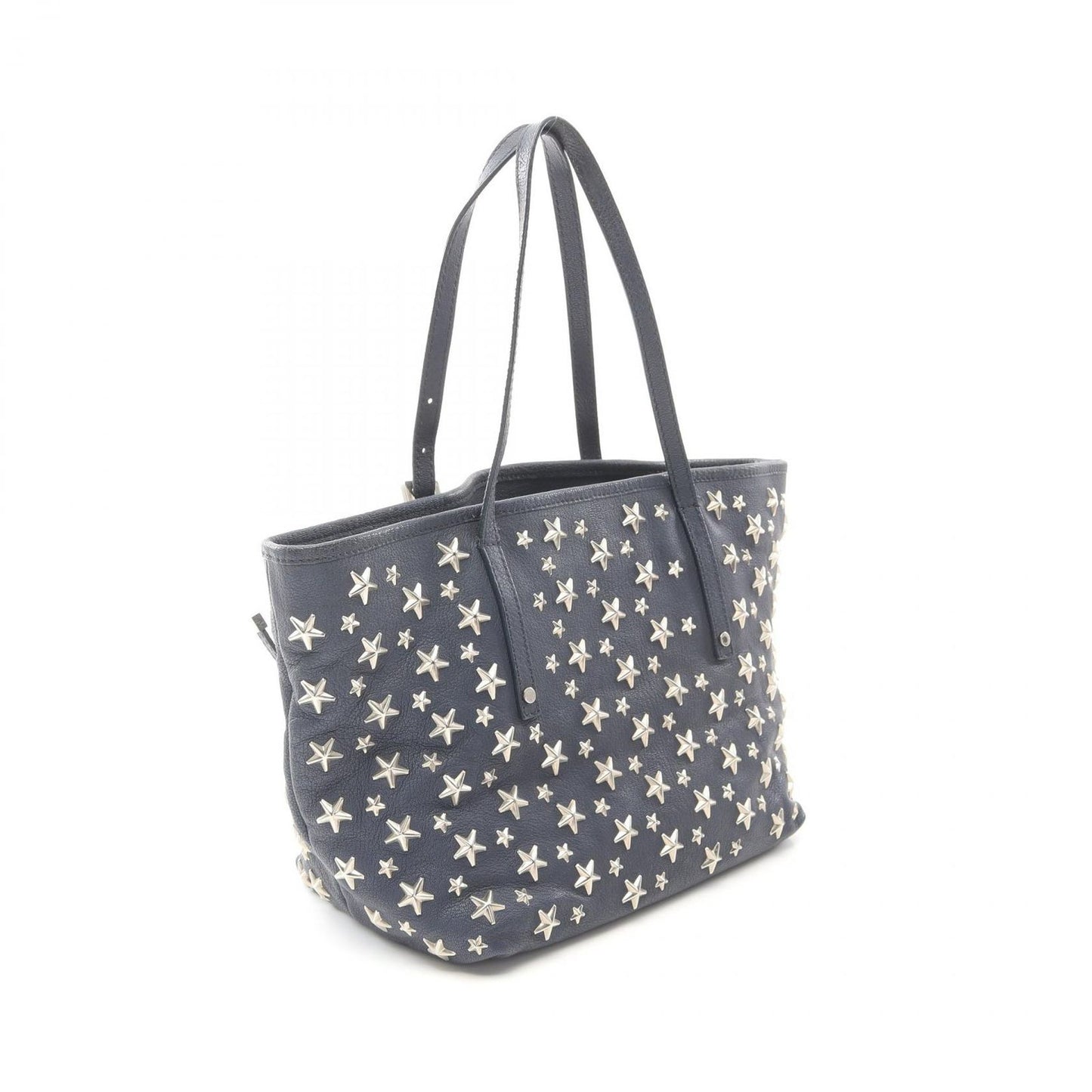 Jimmy Choo Sasha S Tote Bag in Navy Leather - Exquisite Craftsmanship