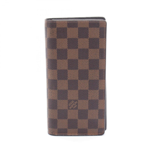 Louis Vuitton Portefeuille Brazza Wallet in Ebeune Canvas