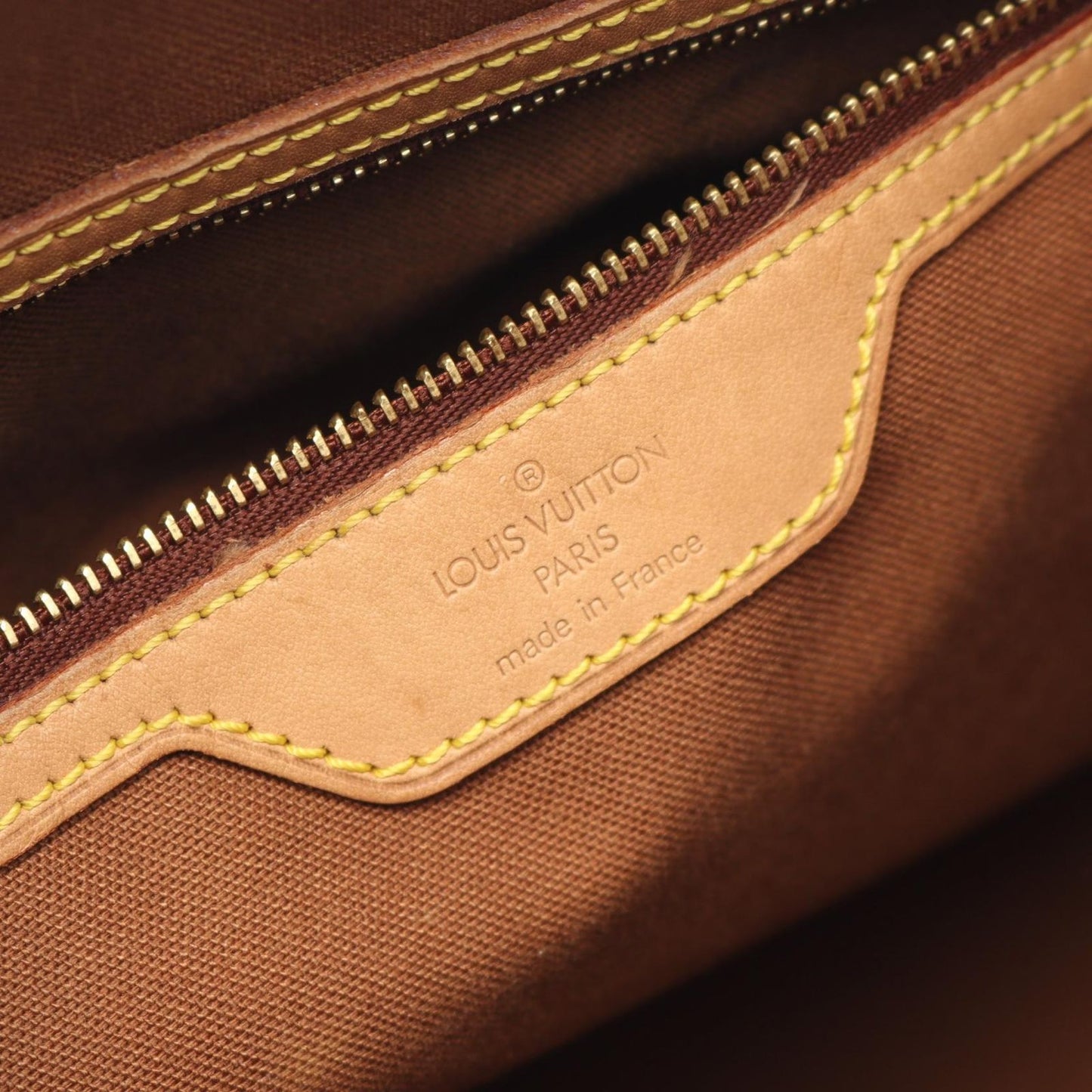 Louis Vuitton Cabas Mezzo Tote Bag - Timeless Elegance in Brown