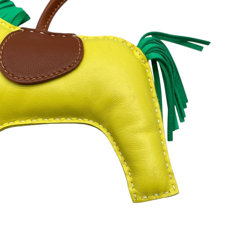 HERMES Rodeo GM Charm in Lime, Mint, and Fawn - Exquisite Craftsmanship