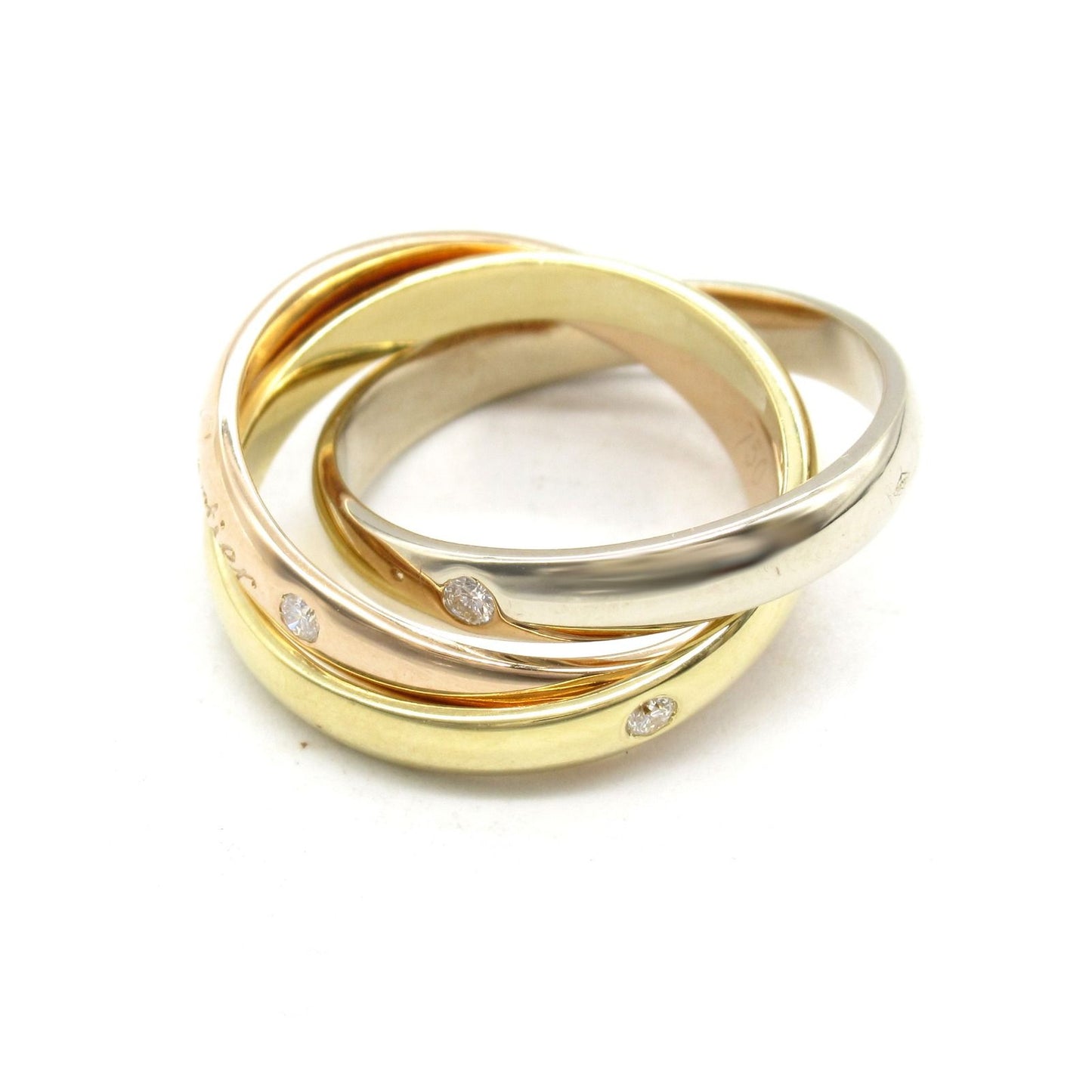 CARTIER Trinity Ring 3PD in K18 Gold - Timeless Elegance