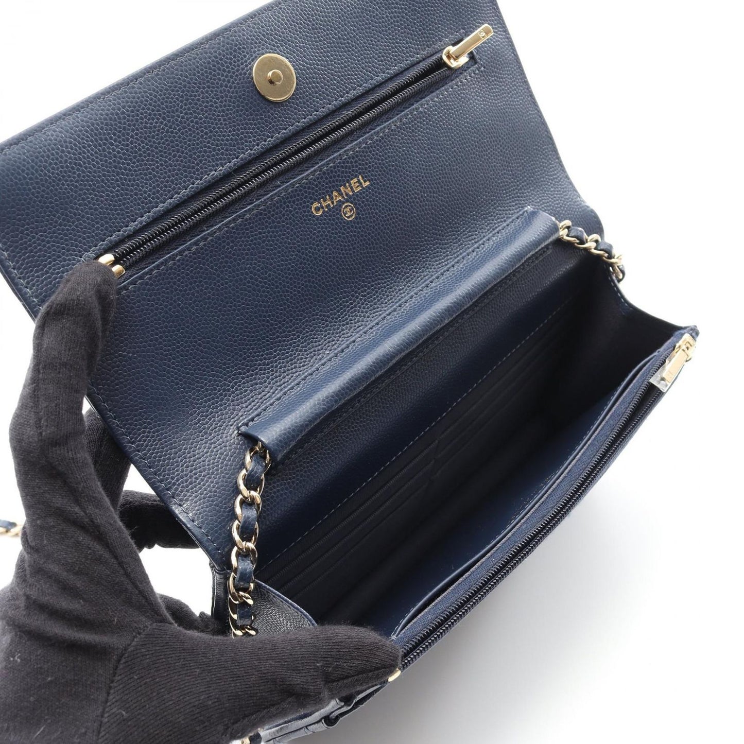 CHANEL Matelassé Shoulder Bag AP4246 in Navy Calfskin