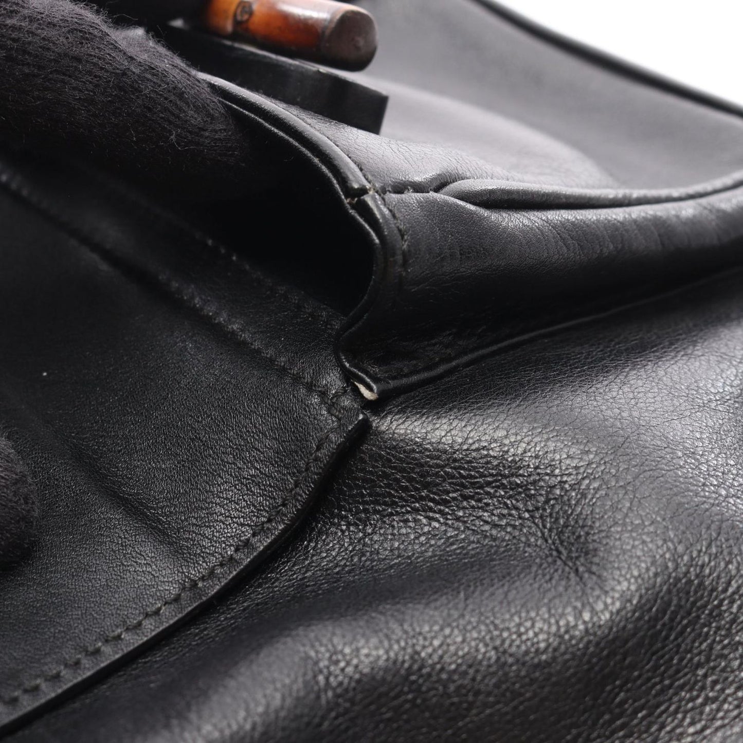 GUCCI Bamboo Mini Backpack in Black Leather - Timeless Elegance