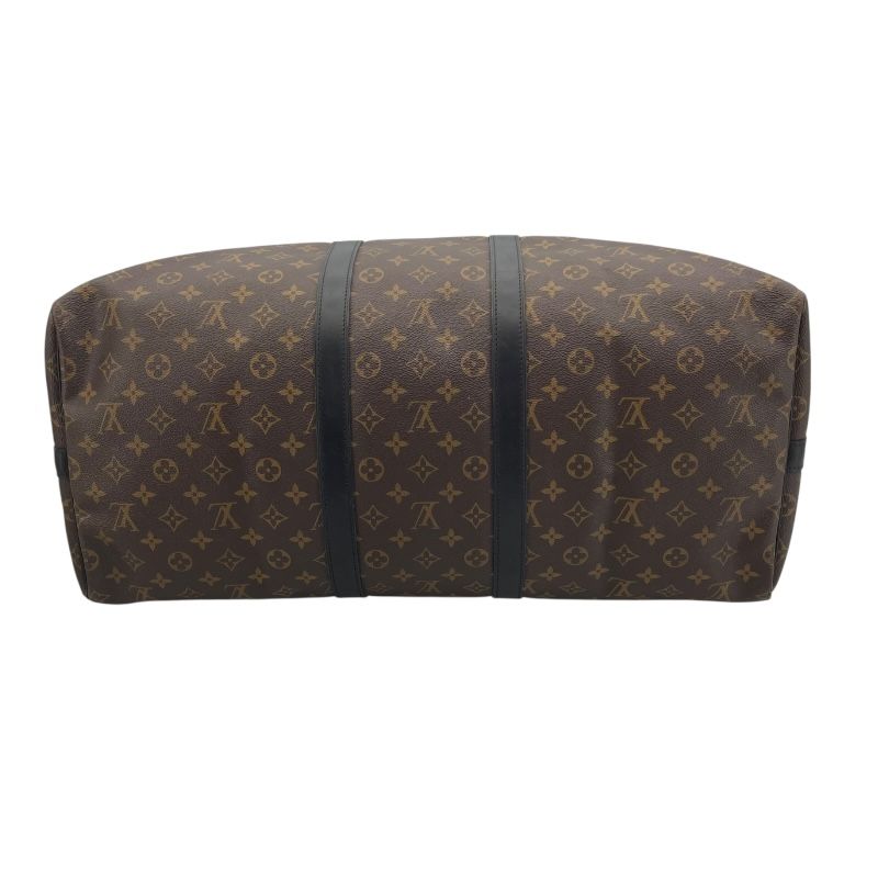 Louis Vuitton Keepall Bandoulière 55 Monogram Macassar - Brown
