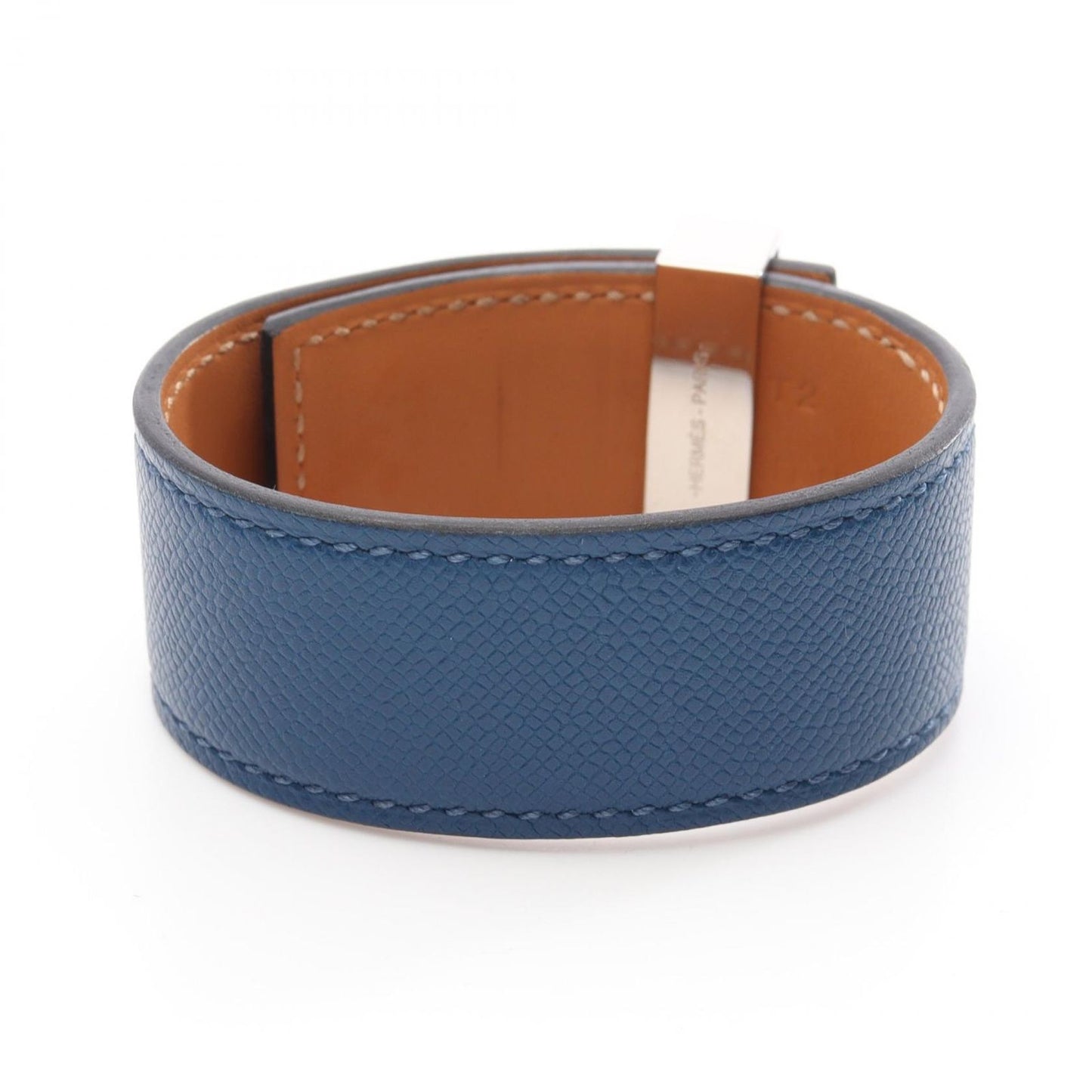 HERMES Collier de Chien Bracelet in Stainless Steel & Leather