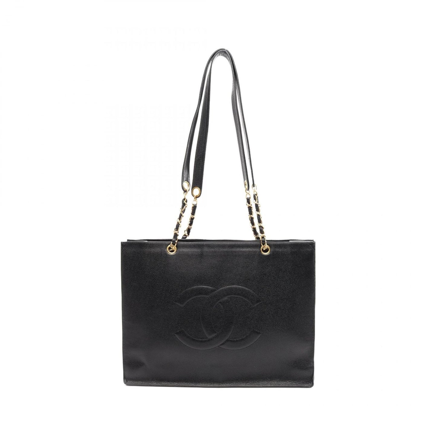 CHANEL Coco Mark Black Calfskin Tote Bag - Exquisite Luxury
