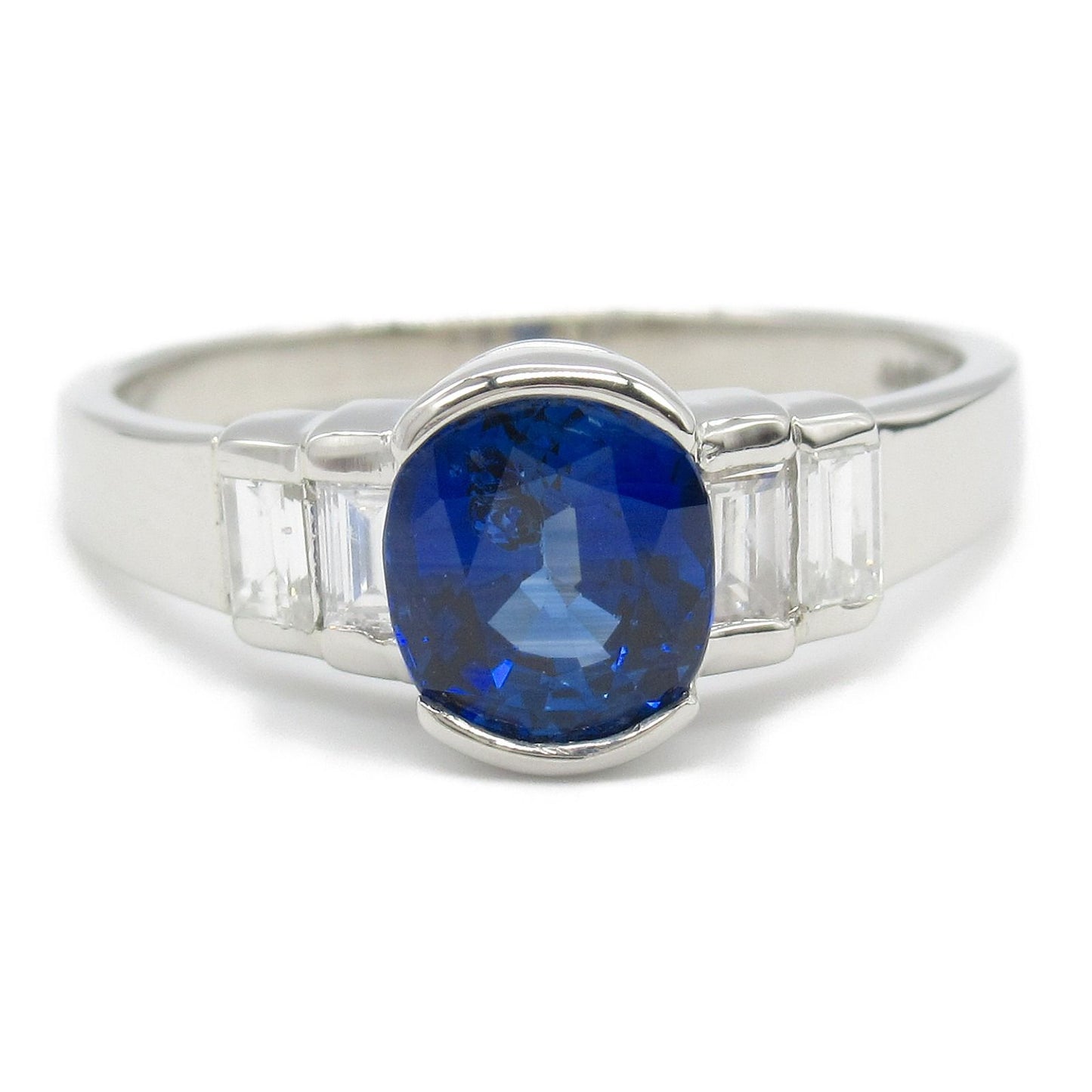 Exquisite Sapphire & Diamond Ring in Platinum - #11