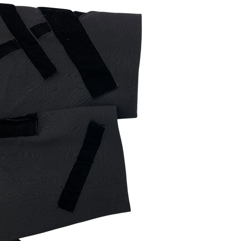 CHANEL Vintage Velvet Tape Tailored Jacket P11559 - Black Wool