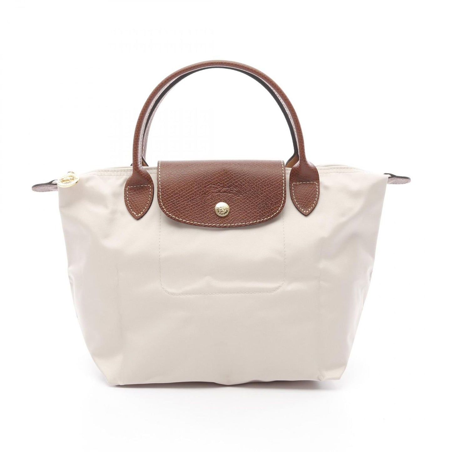 Longchamp Le Pliage Original S Top Handle Tote Bag - Beige/Brown