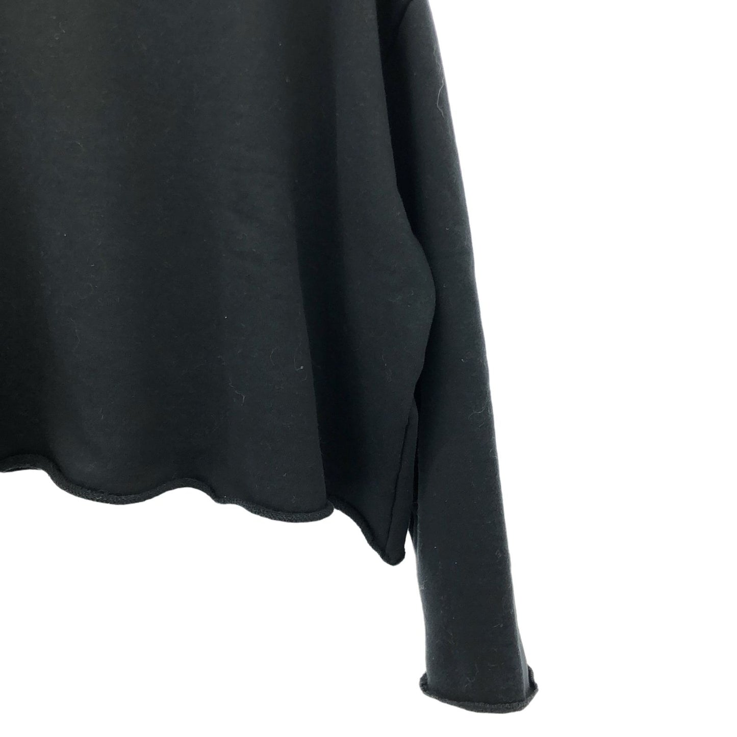 RHC Ron Herman Black Cotton Short Sweatshirt - Size S