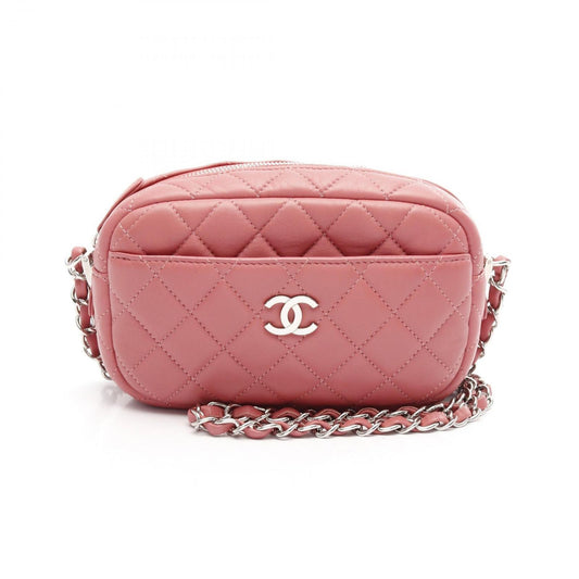 CHANEL Matelassé Pink Lambskin Shoulder Bag - Exquisite Craftsmanship