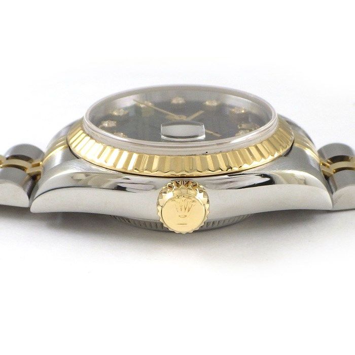 Rolex Datejust 69173G - 1993 Black Dial with Diamond Index