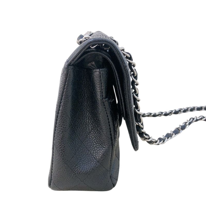 CHANEL Matelassé 25 Black Caviar Leather Shoulder Bag