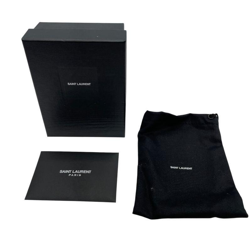 SAINT LAURENT 6-Key Holder in Black Calf Leather - Timeless Elegance