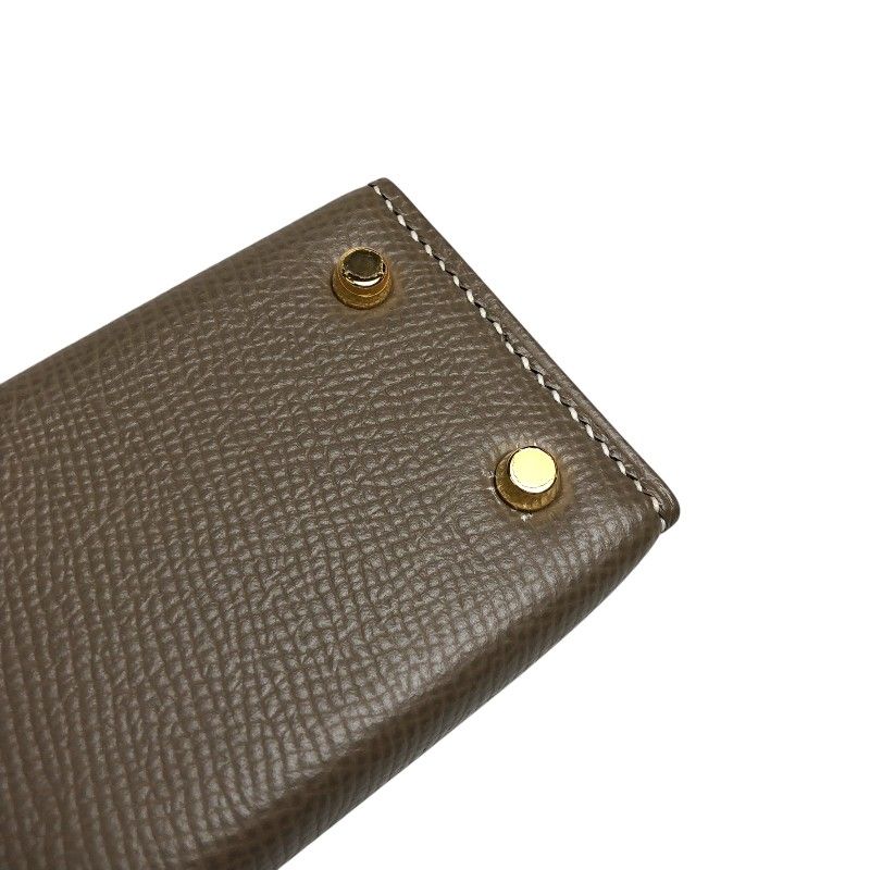 HERMES Mini Kelly 2 in Etoupe with Gold Hardware - Iconic Elegance