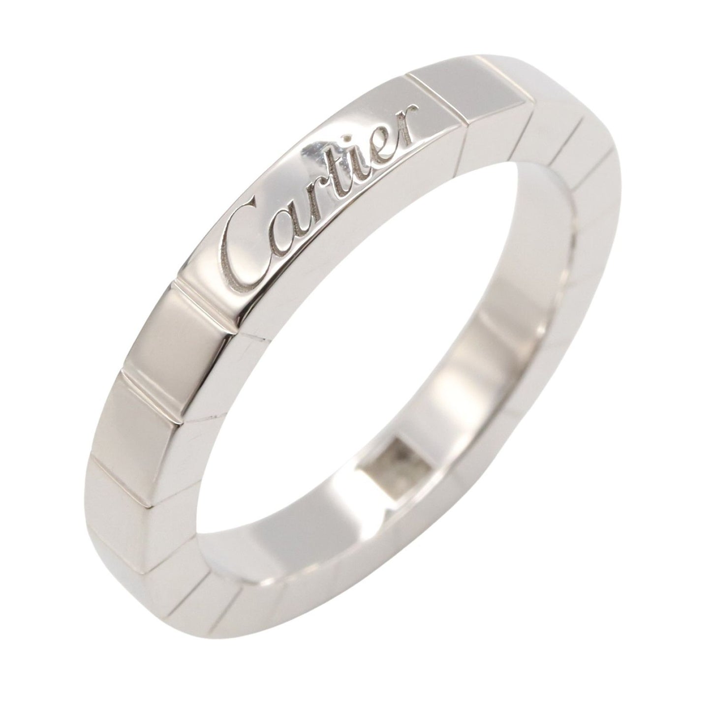 CARTIER 1PD Laniere Ring in K18WG with Diamonds - Timeless Elegance