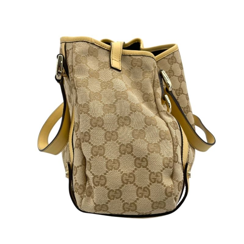 GUCCI Abbey Tote Bag 130736 Beige GG Canvas - Exquisite Luxury