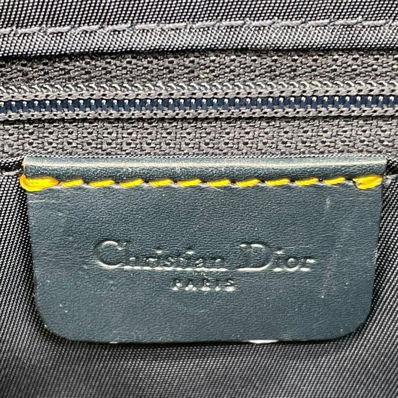 Christian Dior Trotter Saddle Bag in Navy Oblique Jacquard
