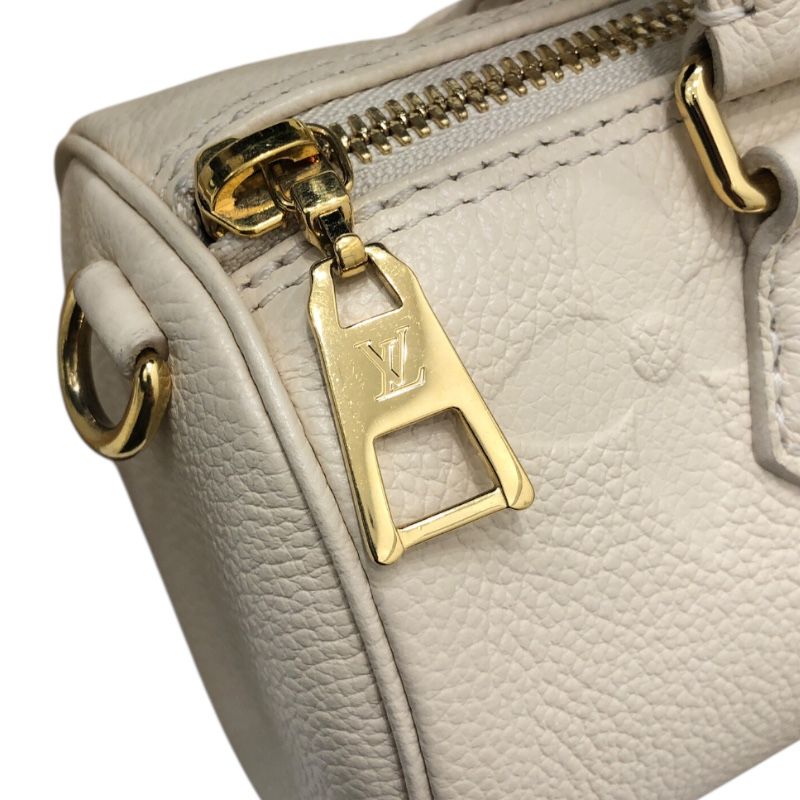 Louis Vuitton Papillon BB M45994 White Monogram Empreinte Leather Handbag