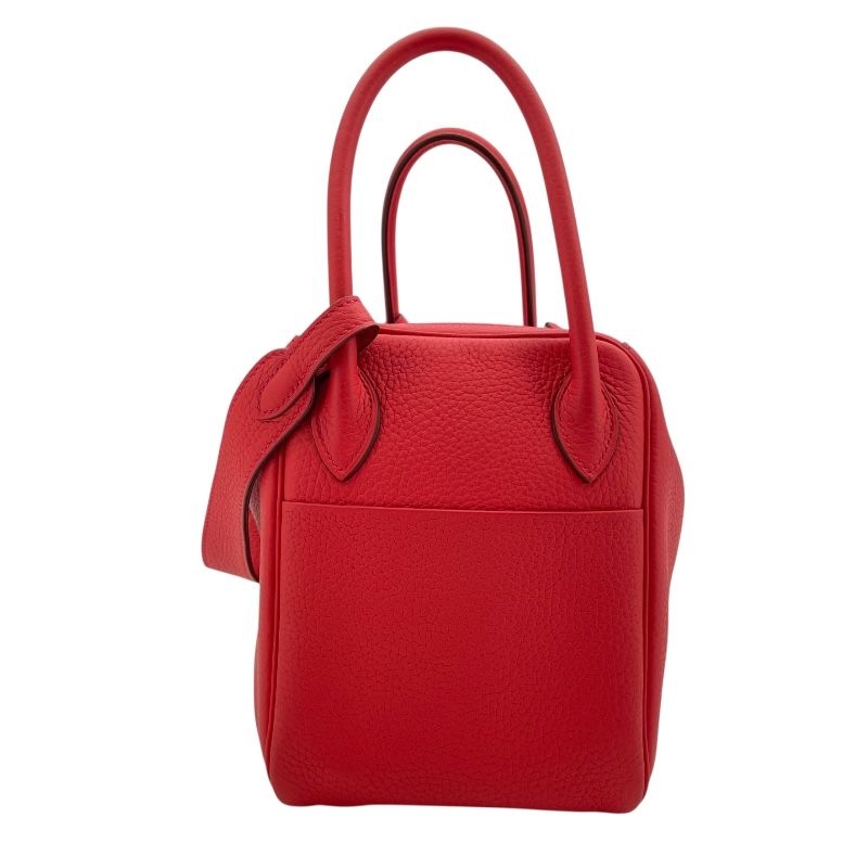 HERMES Lindy 26 Rouge Coo with Silver Hardware - Exquisite Craftsmanship