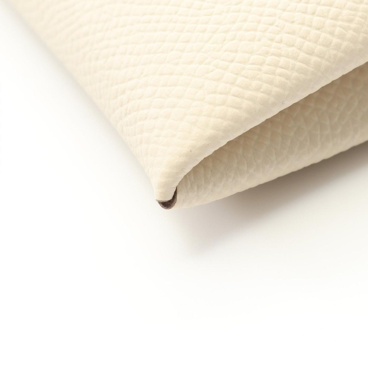 HERMES Calvi Coin Case in Pristine White - Unused Luxury Accessory