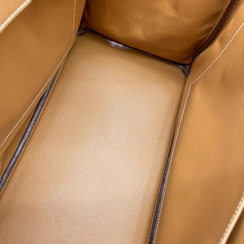 HERMES Birkin 35 Natural Epson Handbag with Silver Hardware