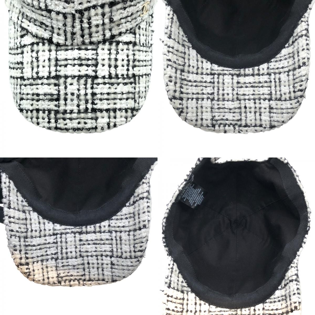 CHANEL Tweed Baseball Cap in White - Exquisite Cotton Craftsmanship