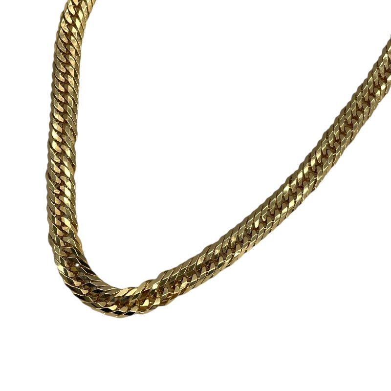 Exquisite 12-Faceted Triple Kihé Necklace in K18 Gold