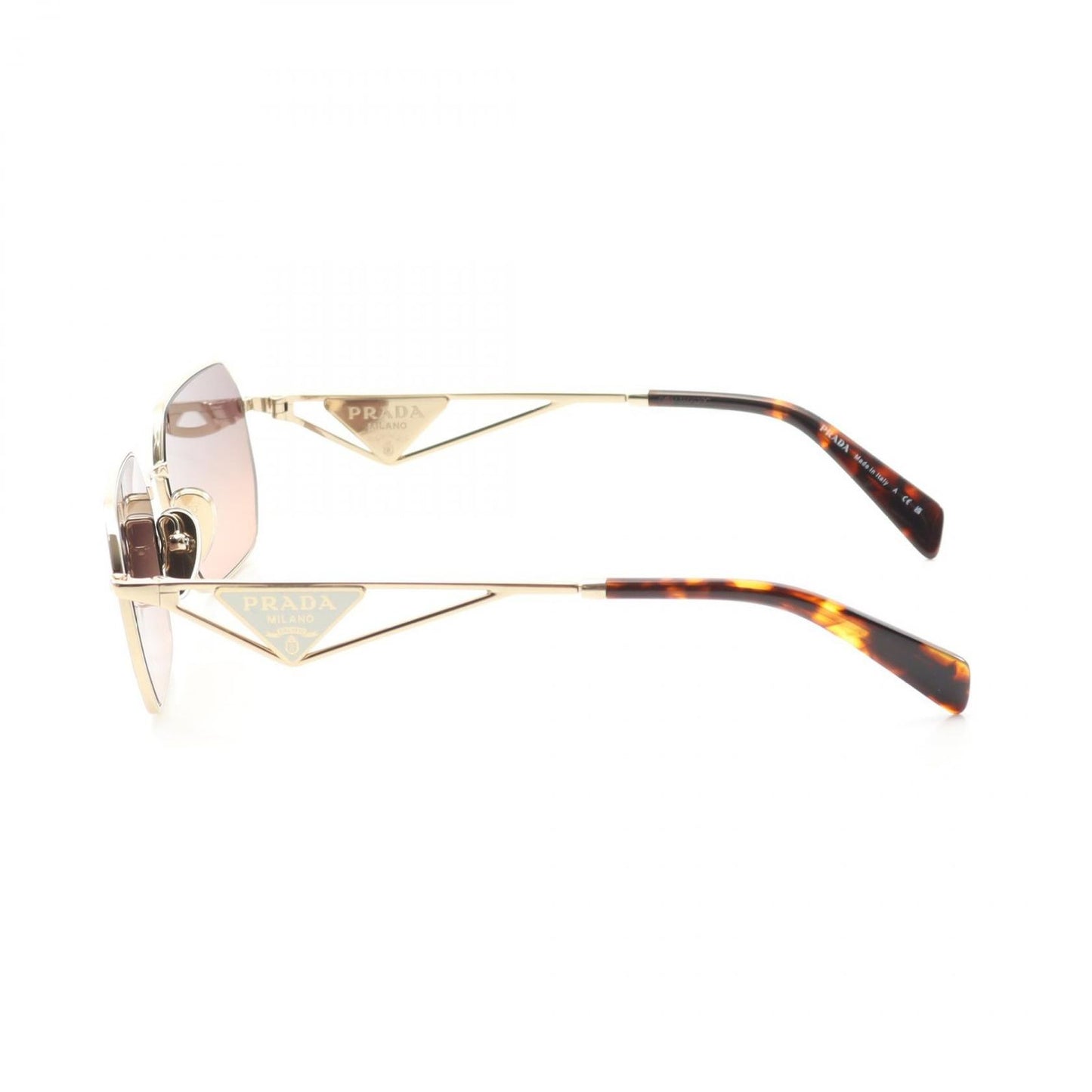 PRADA Brown & Gold Sunglasses - Timeless Elegance