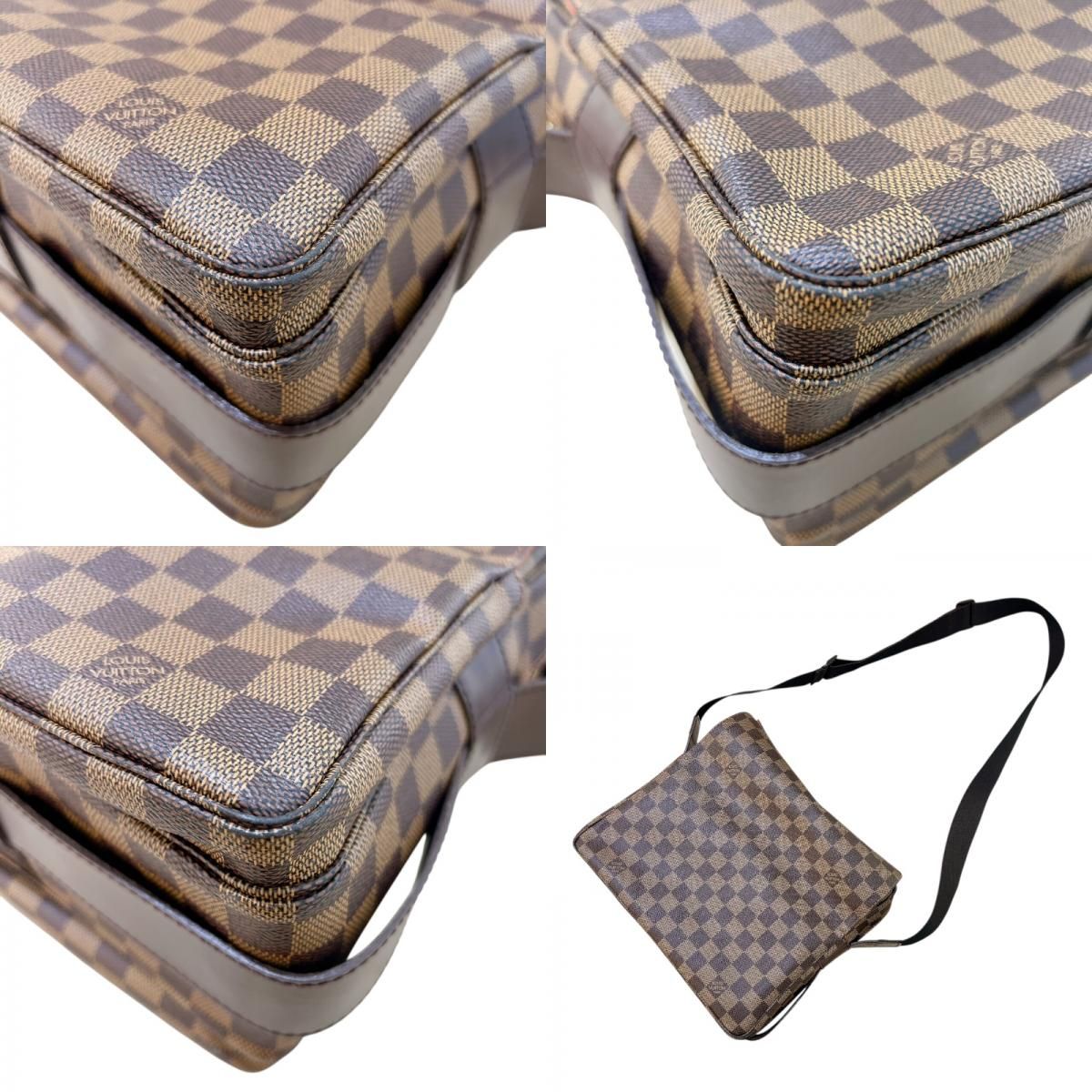 Louis Vuitton Naviglio N45255 Brown Damier Shoulder Bag for Women