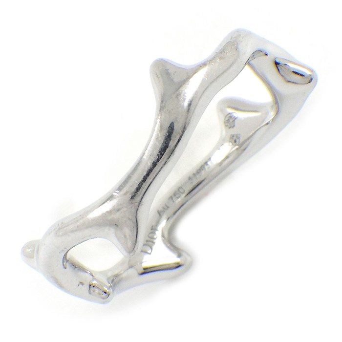 Christian Dior Bois de Rose K18WG Ring - Size 7 (#47) - Exquisite Craftsmanship