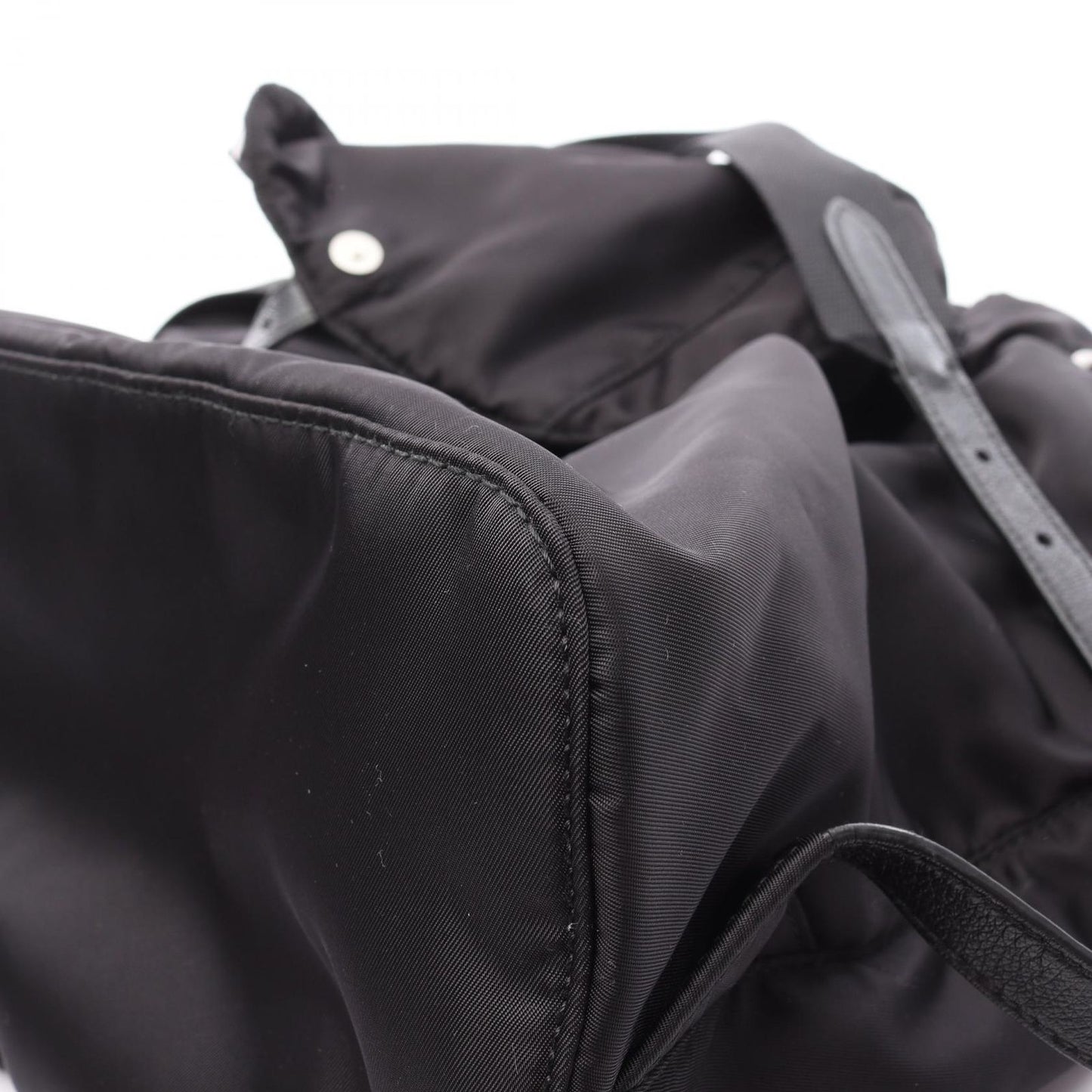 PRADA VELA Black Nylon & Leather Backpack - Timeless Elegance