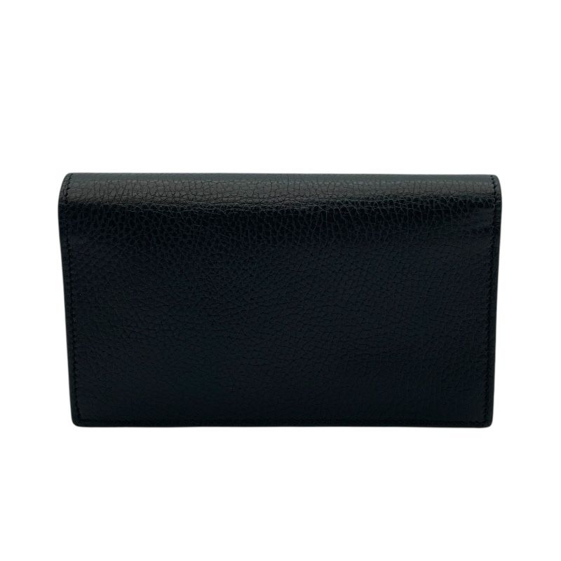 GUCCI Interlocking G Chain Wallet in Black Leather - A Timeless Classic