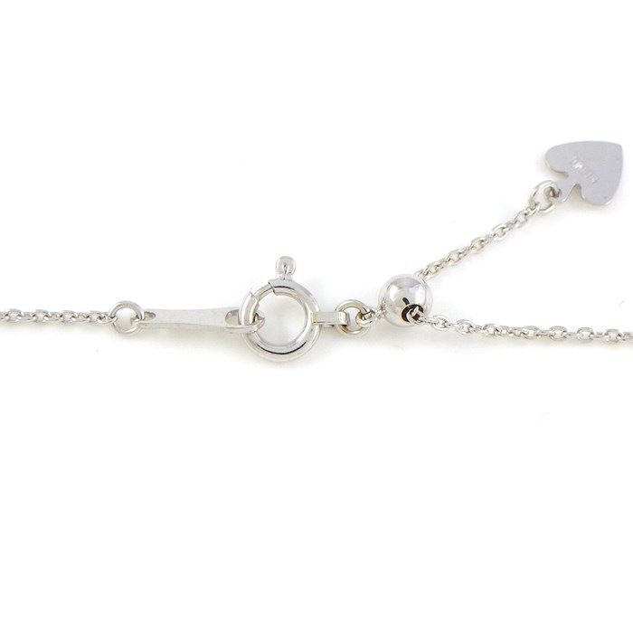 Exquisite Pink Diamond Cross Necklace in K18 White Gold