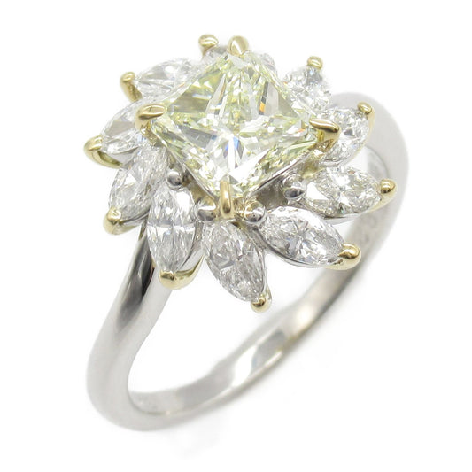 Exquisite Diamond Ring in Platinum and Yellow Gold - 1.08ct