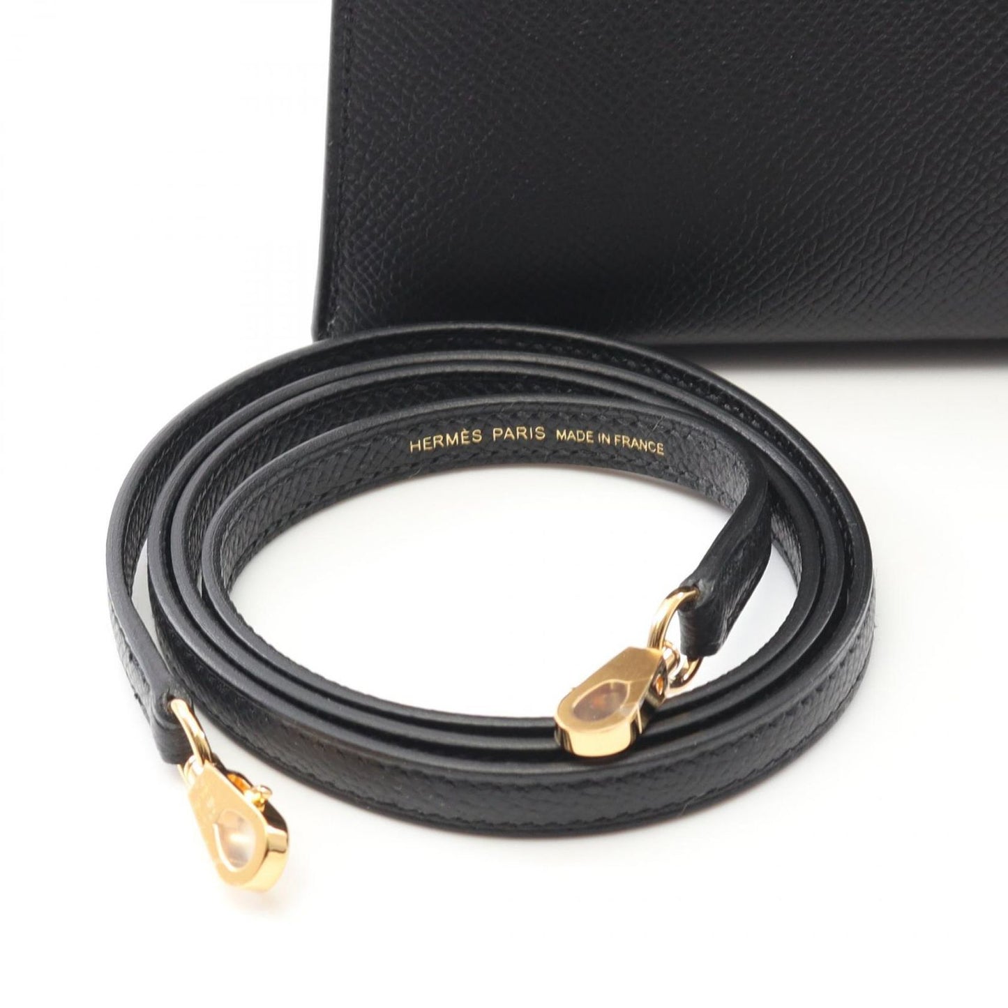 HERMES Mini Kelly 2 Handbag in Black - Unused Luxury