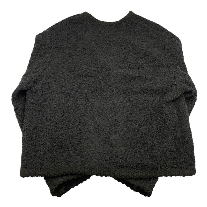 Miu Miu Lettered Patch Cardigan in Black Wool - Size 40