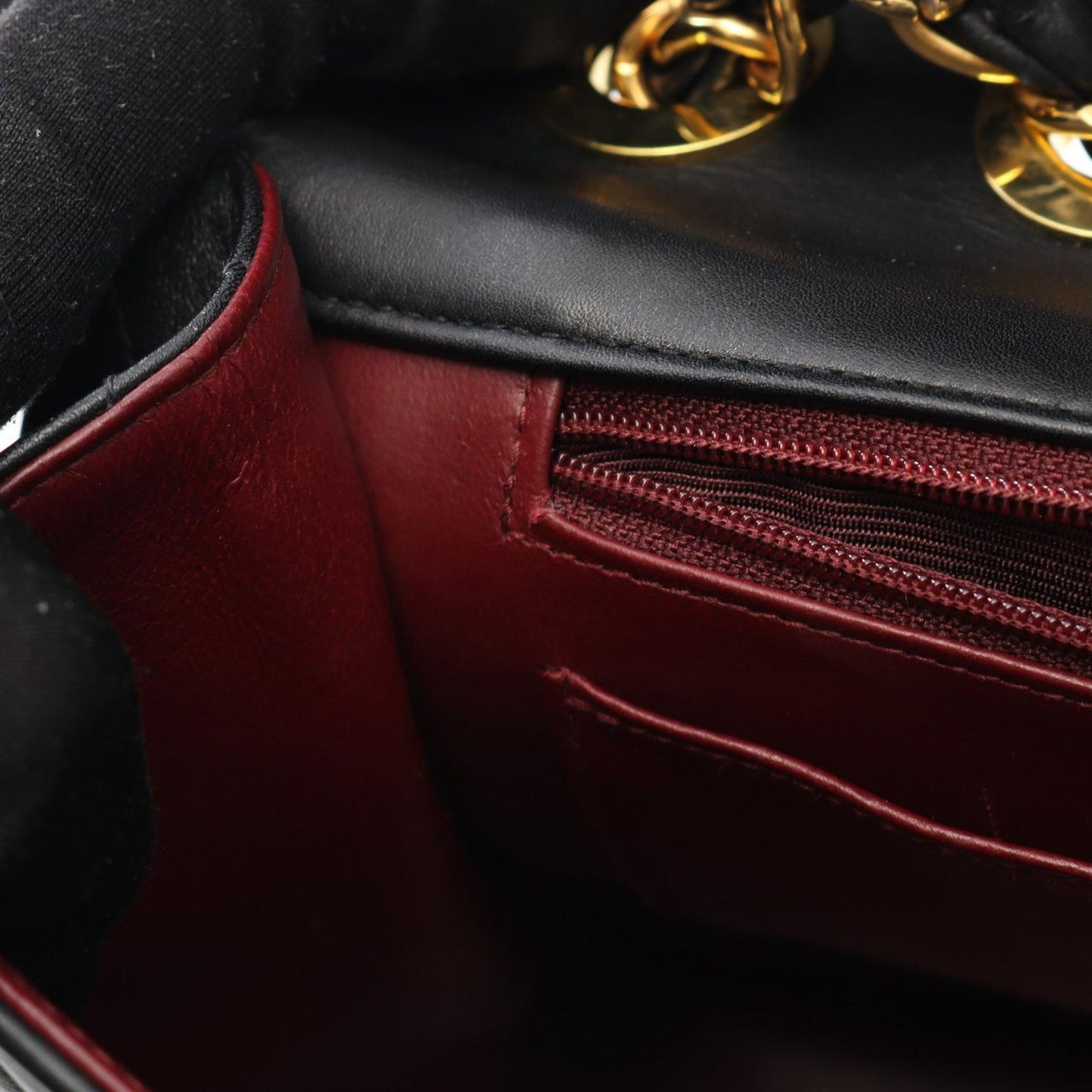 CHANEL De Camellia 34 Shoulder Bag in Black Lambskin