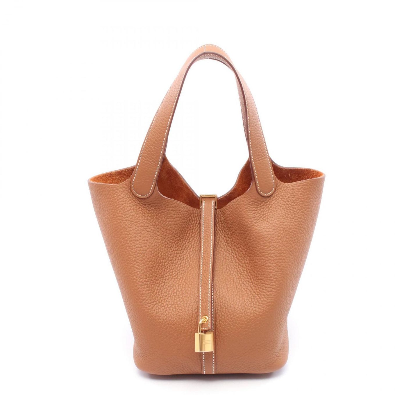 HERMES Picotin Lock MM Handbag in Gold Leather - Unused Luxury