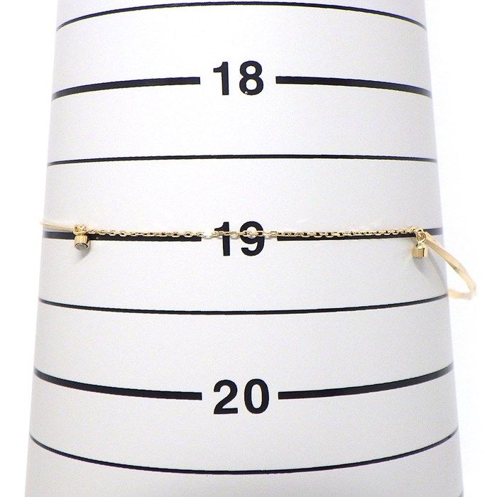 K10YG Twist Curve Bar Bracelet - Exquisite Yellow Gold Elegance